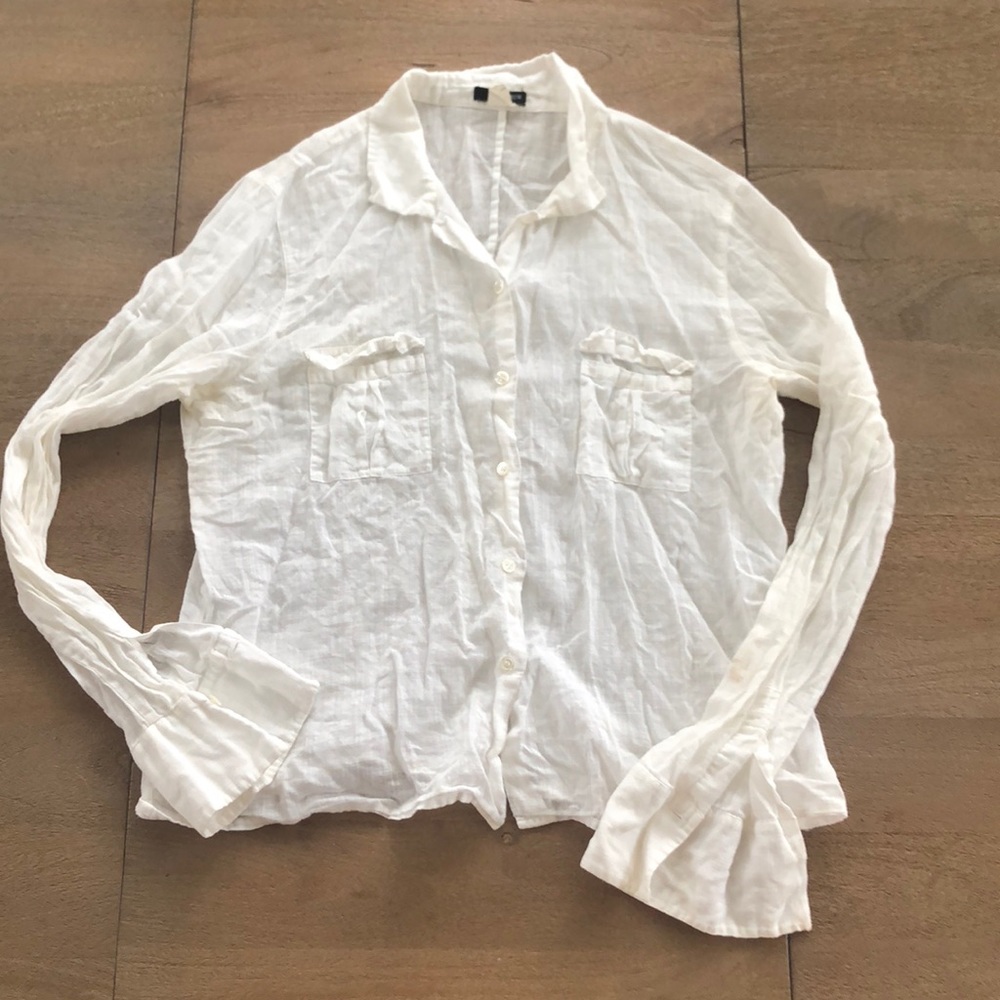 J crew linen button down
